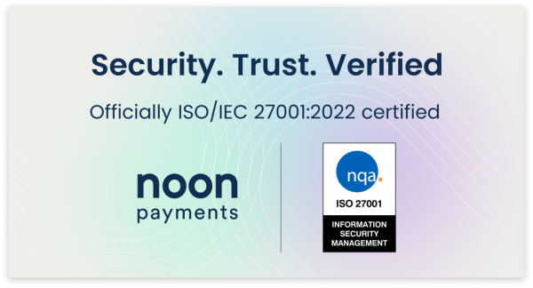 noon Payments ISO Certificate